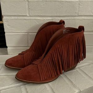 Coconuts by Matisse fringe boots. Never worn.